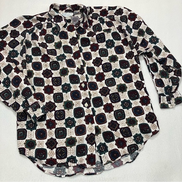 Vintage Maggie Lawrence Sport Long Sleeve Button Up Shirt - Picture 1 of 3